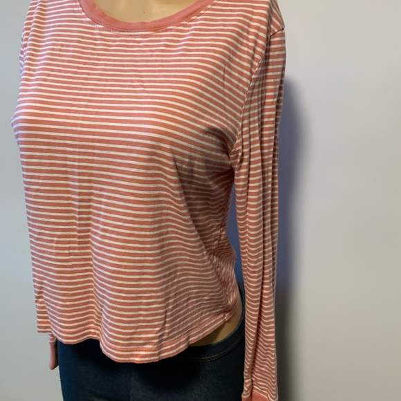 Forever 21 stripes long sleeve crew top shirt - Picture 3 of 10